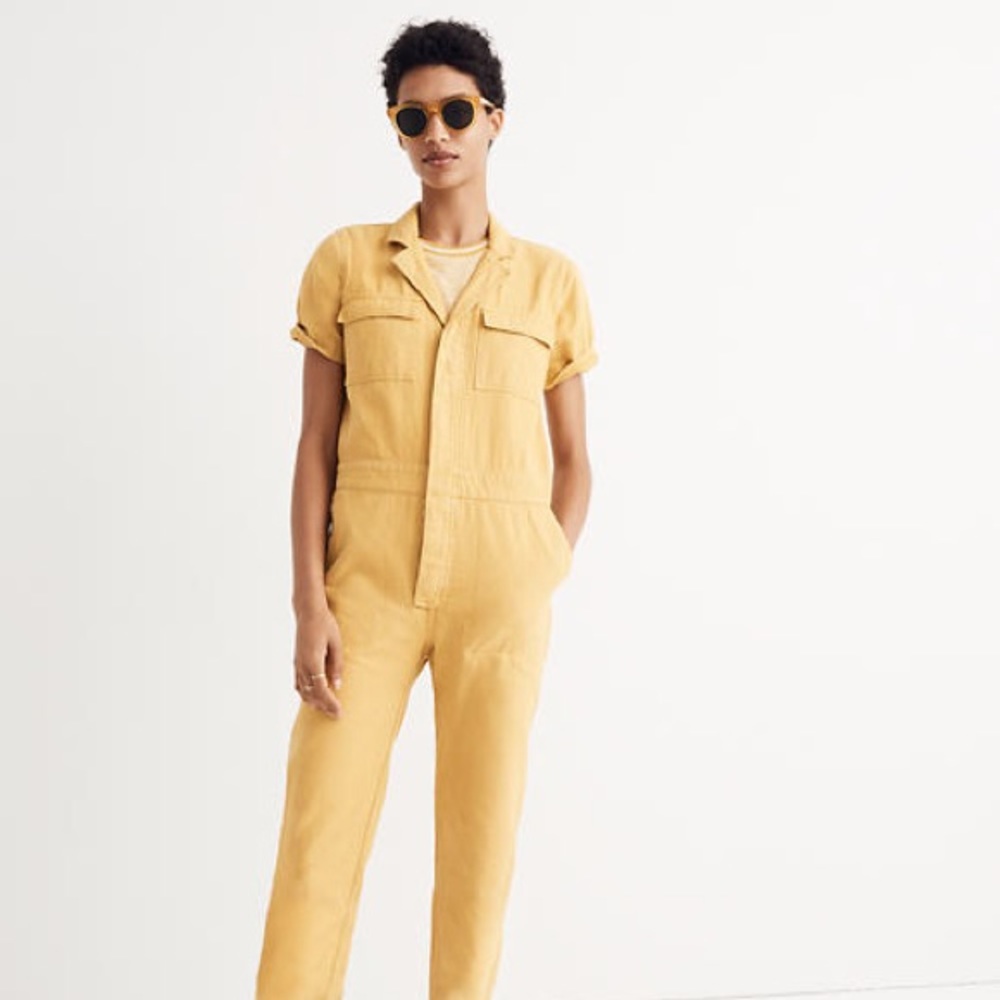 NWT Madewell Short-sleeve coverall jumpsuit - S